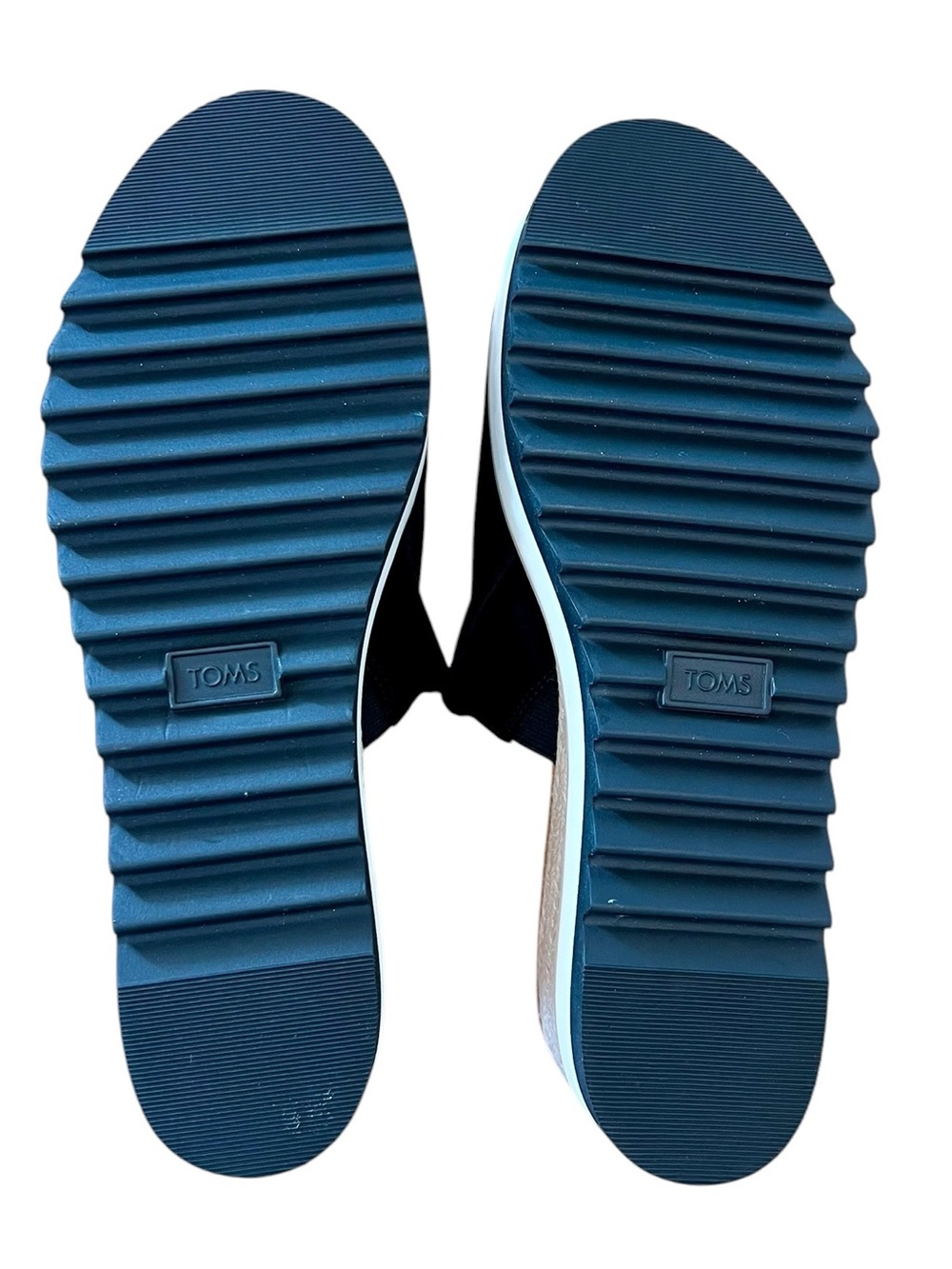 NEW TOMS Diana Wedge Sandal Black - Picture 5 of 5
